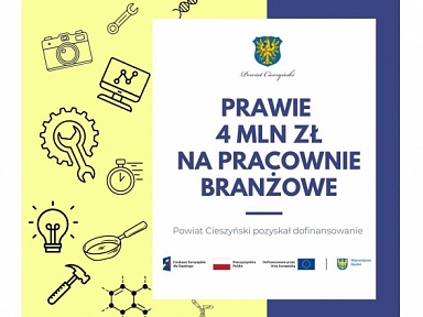 4 mln złotych na pracownie branżowe w powiecie cieszyńskim