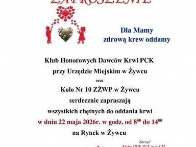 Akcja krwiodawstwa z okazji Dnia Matki