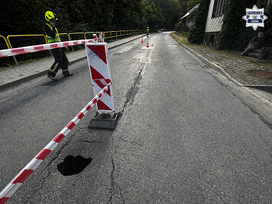 Ruch wahadłowy na ul. Bielskiej w Międzybrodziu Bialskim